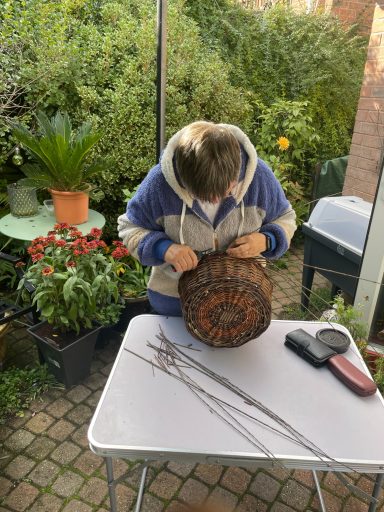 sept 2026 basket making in garden